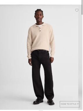Madewell Men's Black Straight Jeans